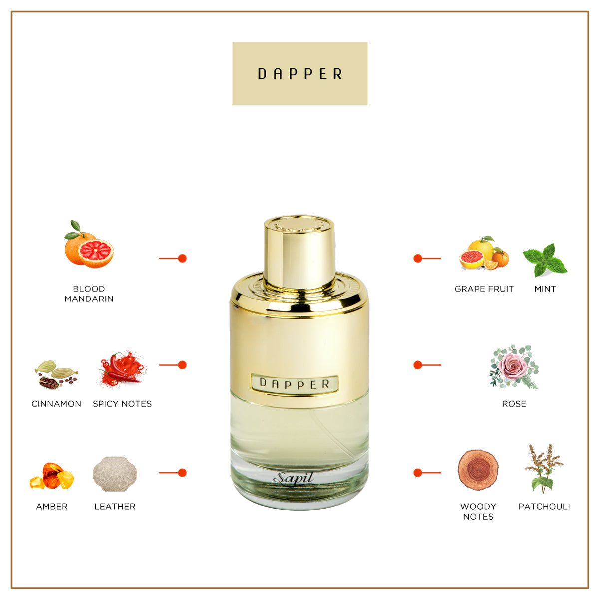 Sapil Dapper for Men 100ml - Eau de Parfum