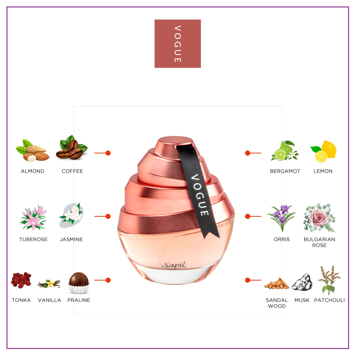 Sapil Vogue for Women 100ml - Eau de Parfum