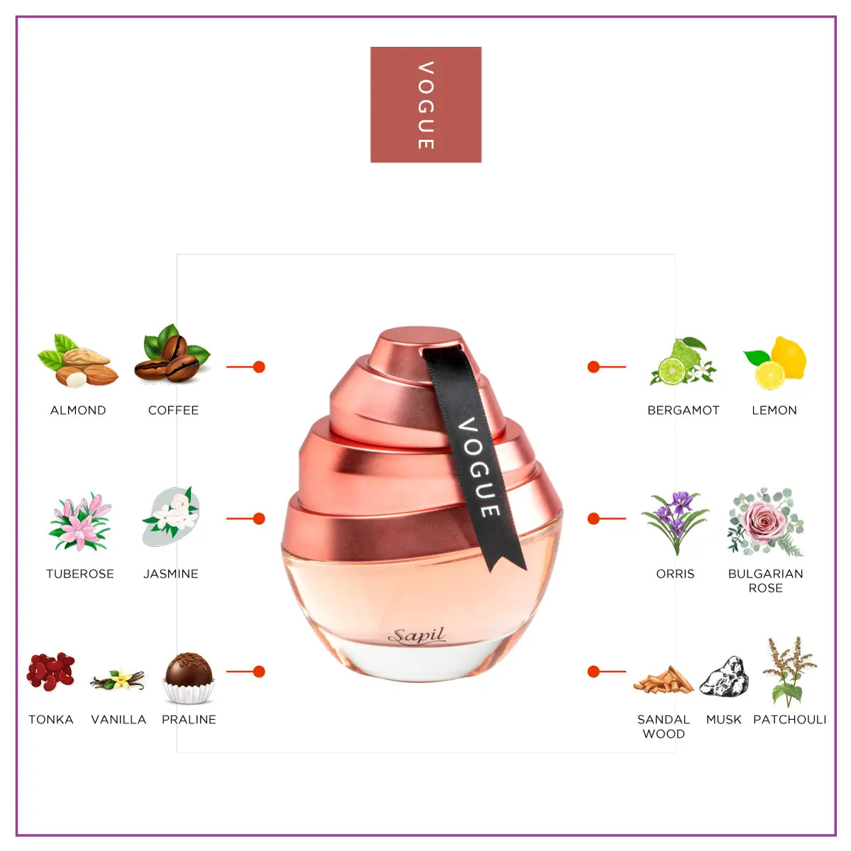 Sapil Vogue for Women 100ml - Eau de Parfum