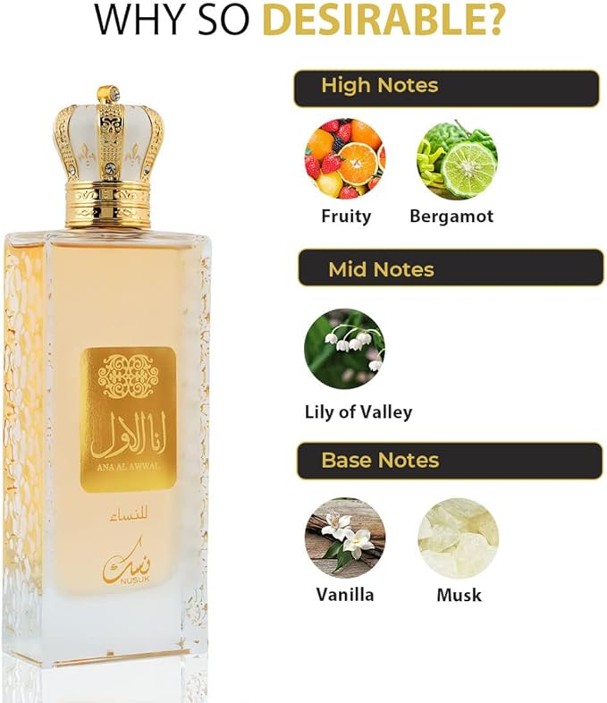 Nusuk Ana Al Awwal Gold 100ml - Eau de Parfum