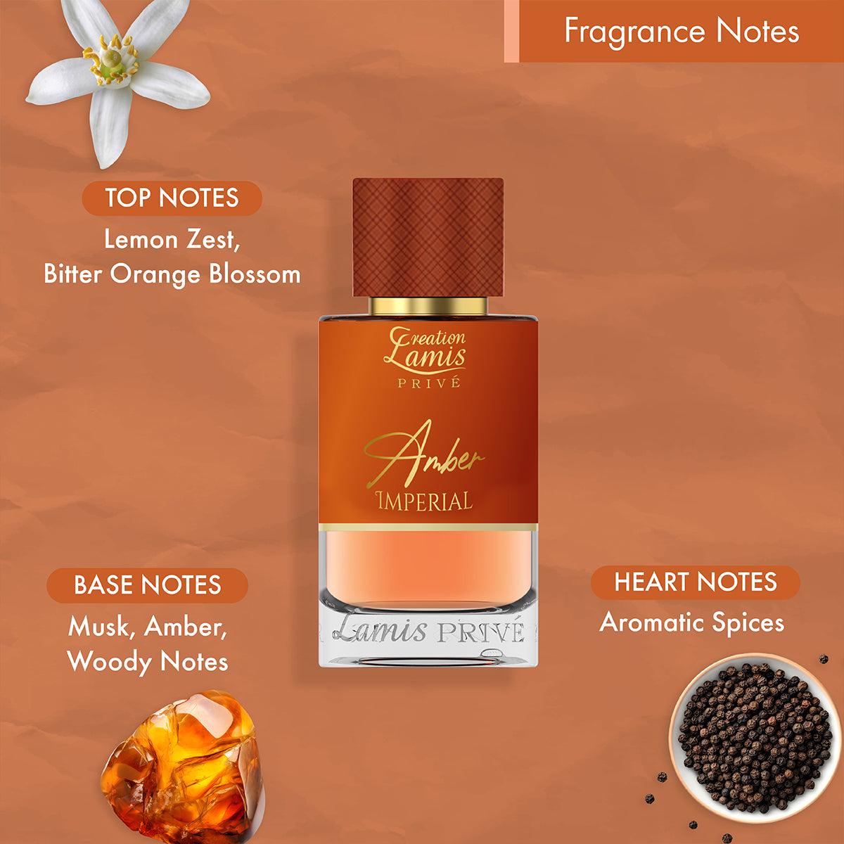 Creation Lamis Prive Amber Imperial 100ml – Eau de Parfum