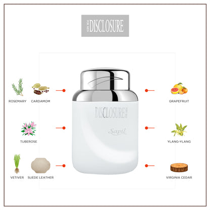 Sapil Disclosure White for Men 100ml - Eau de Toilette